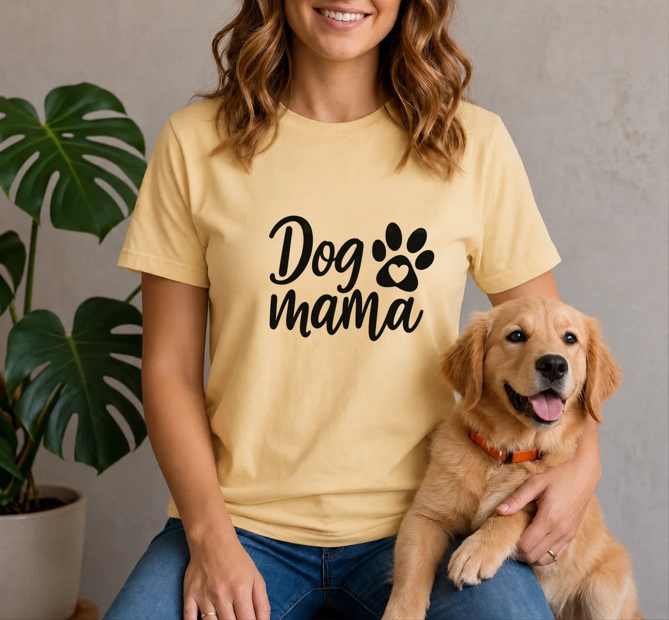 Dog Mama Heart Paw Shirt