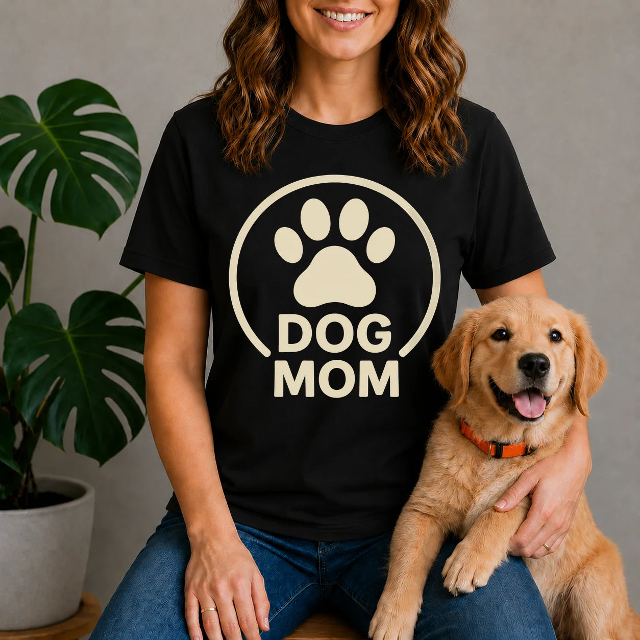 Dog Mom Circle Shirt