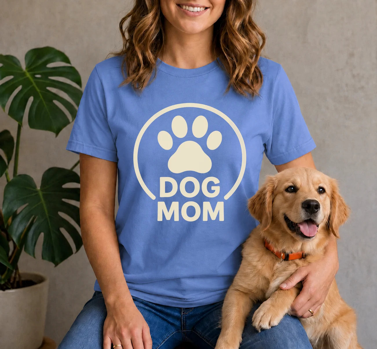 Dog Mom Circle Shirt