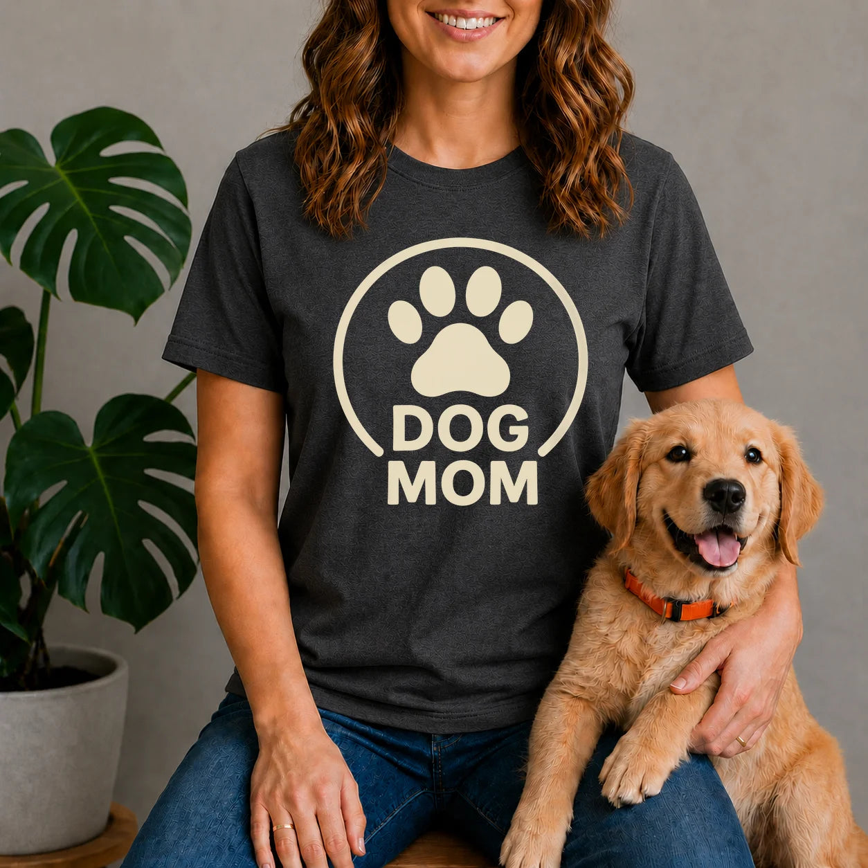 Dog Mom Circle Shirt
