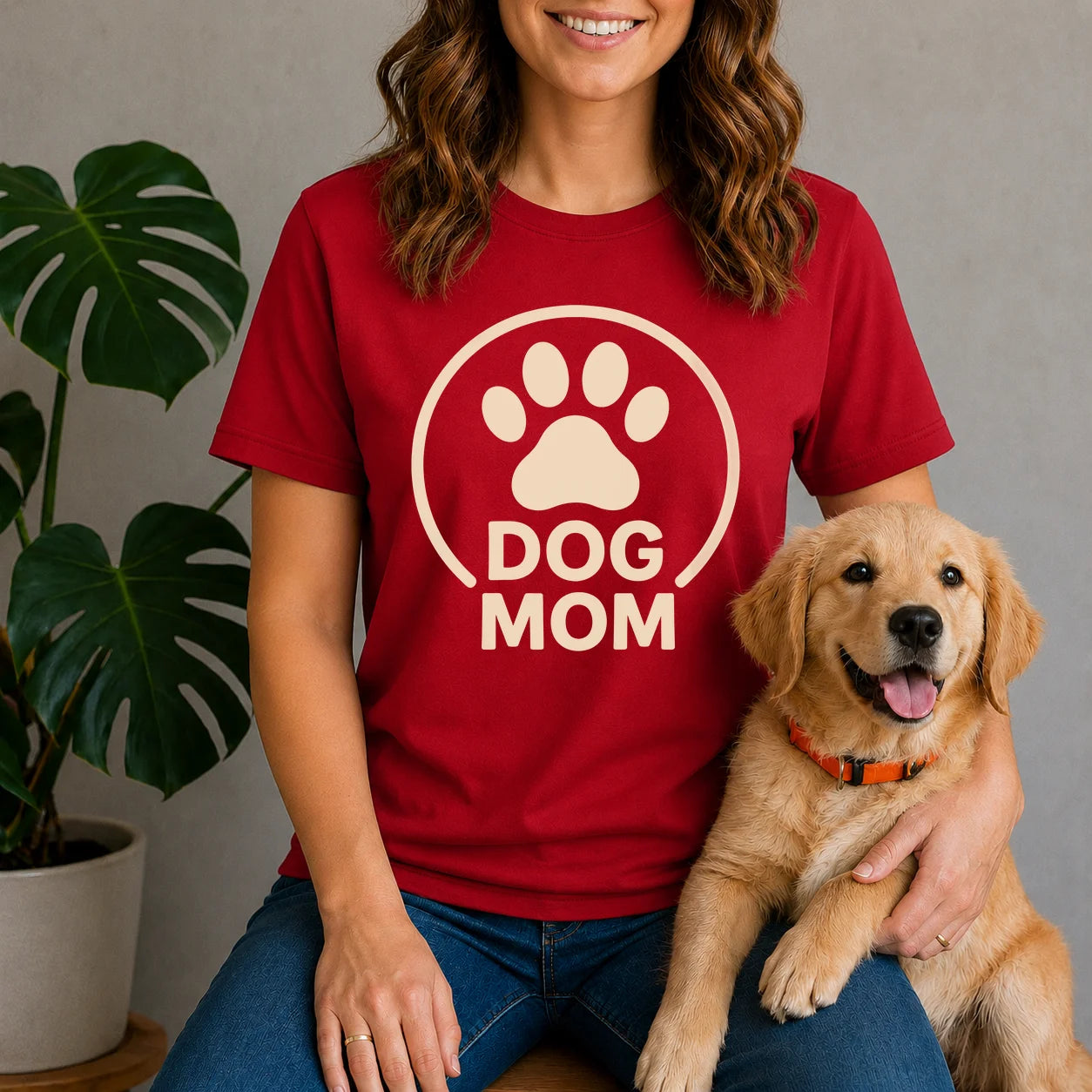 Dog Mom Circle Shirt