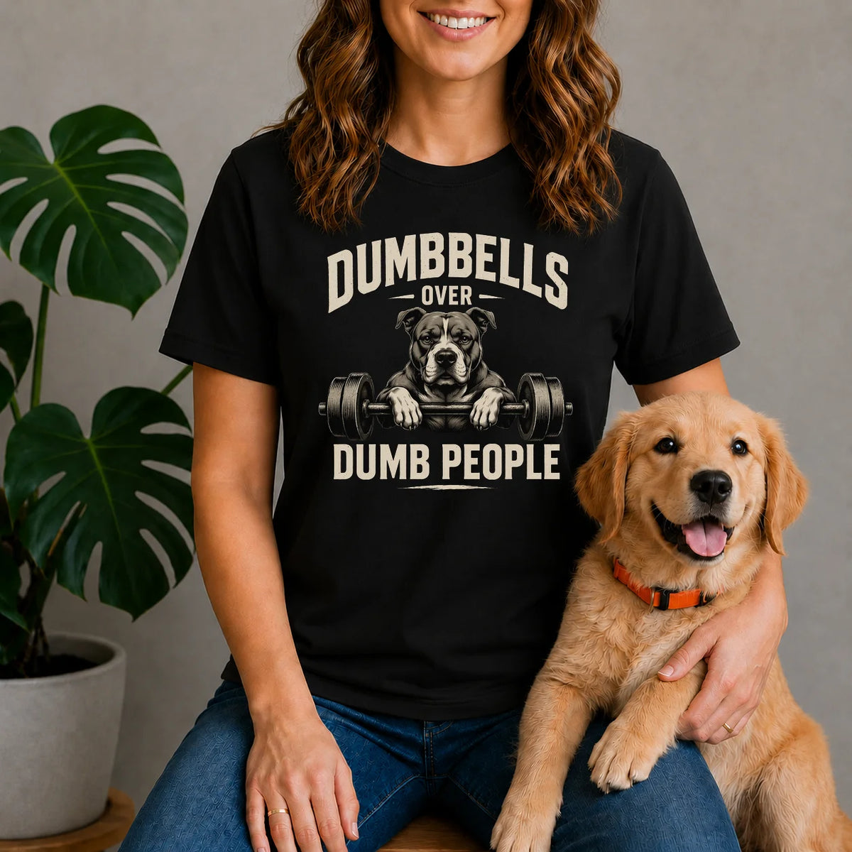 Dumbbells Bulldog Shirt