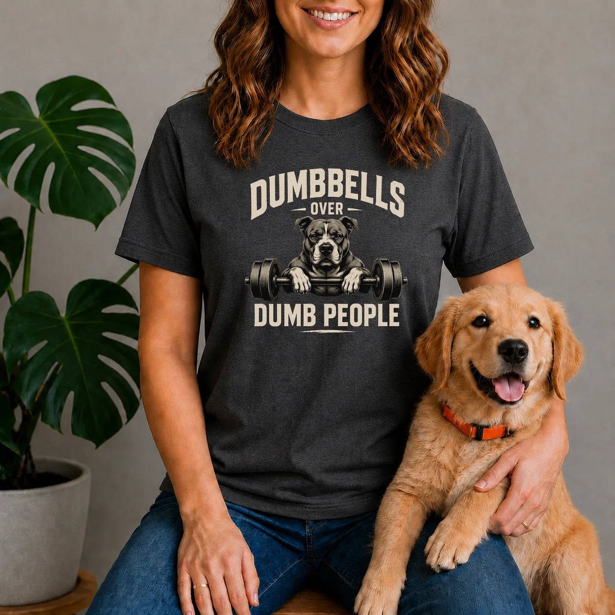 Dumbbells Bulldog Shirt