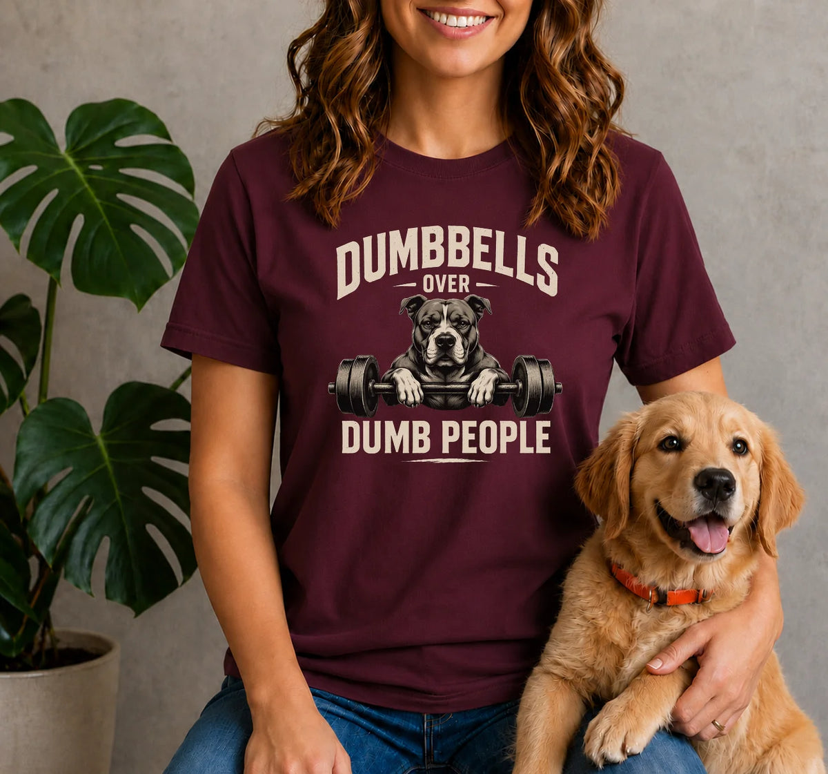 Dumbbells Bulldog Shirt
