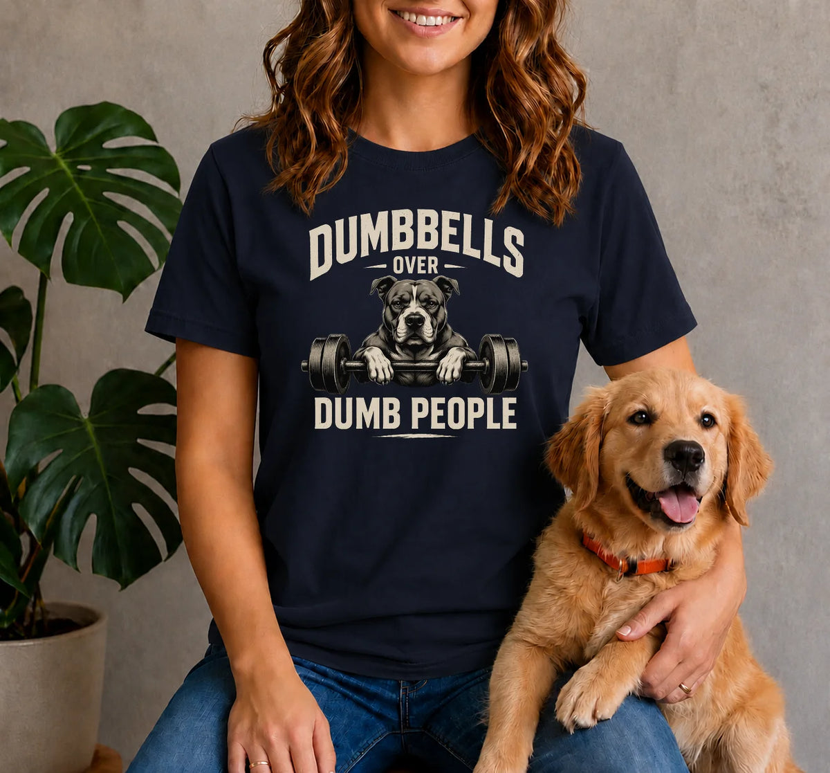 Dumbbells Bulldog Shirt