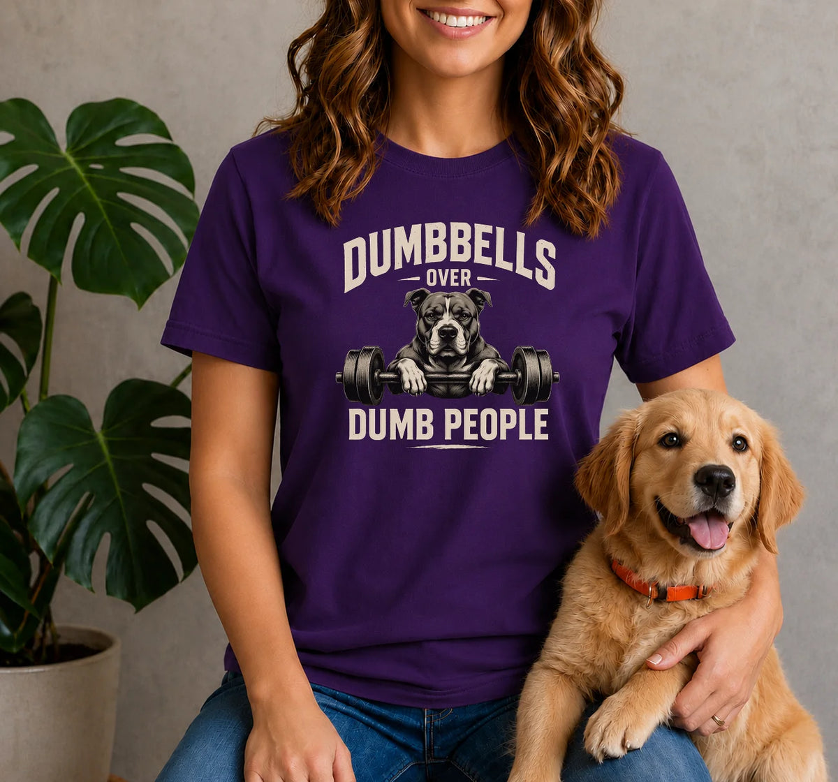 Dumbbells Bulldog Shirt