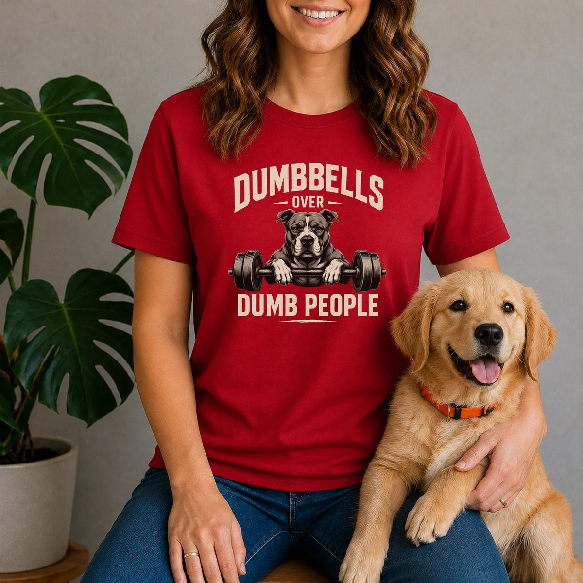 Dumbbells Bulldog Shirt