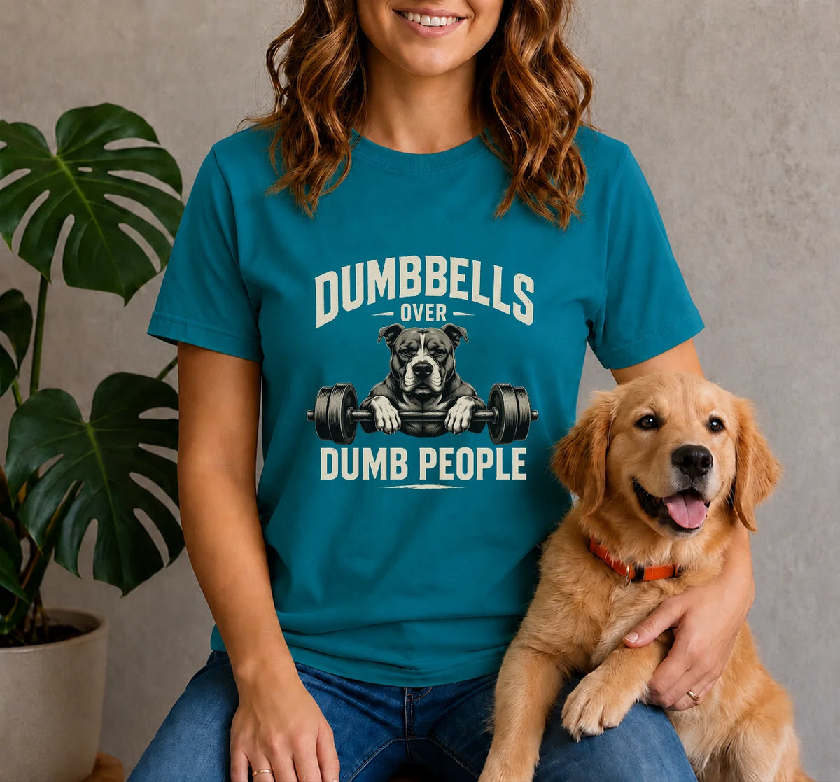 Dumbbells Bulldog Shirt