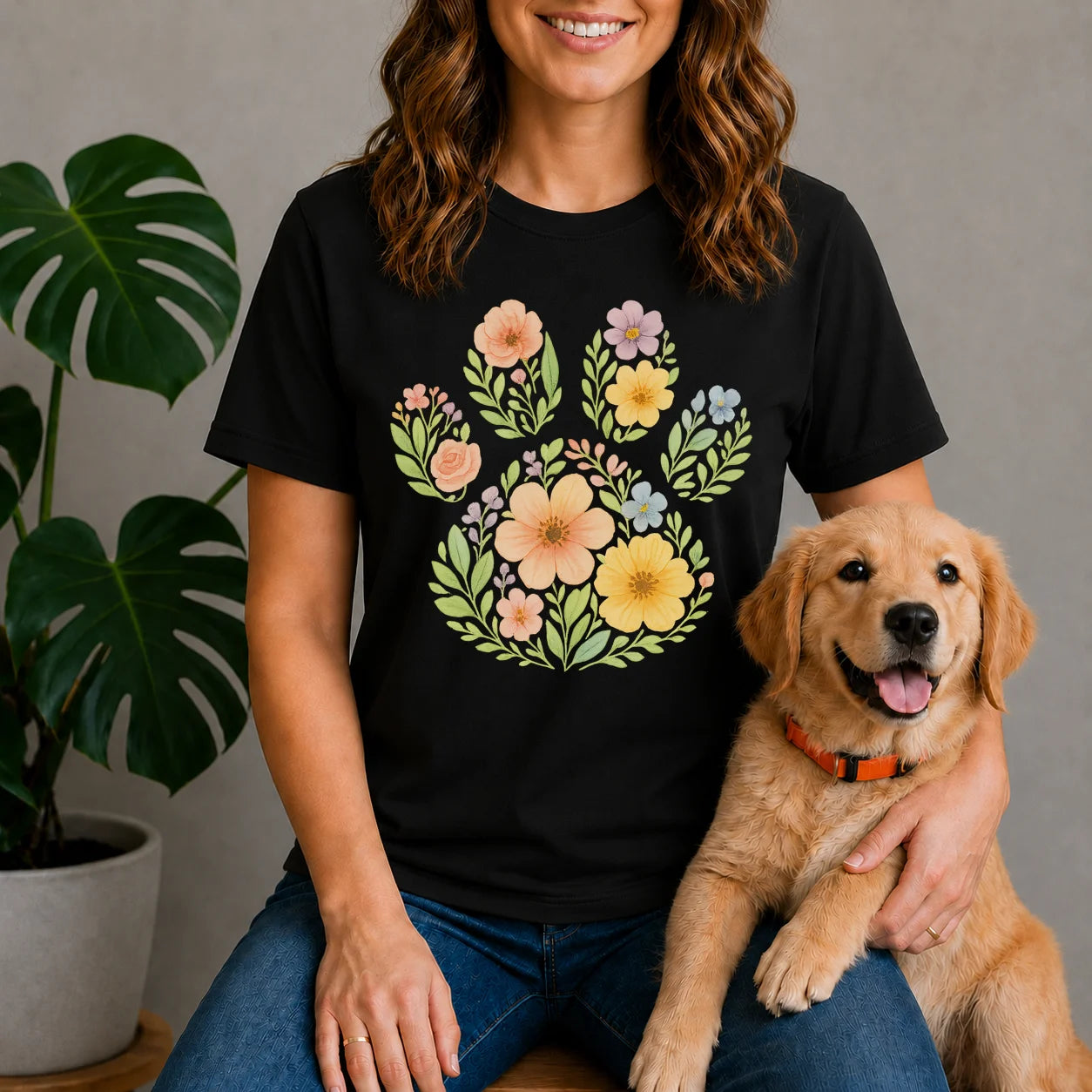 Floral Paw Shirt