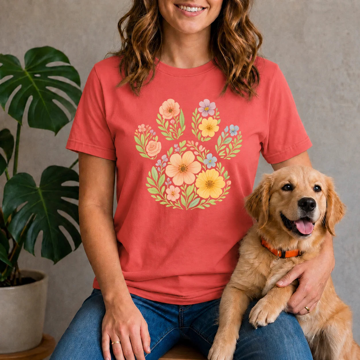 Floral Paw Shirt