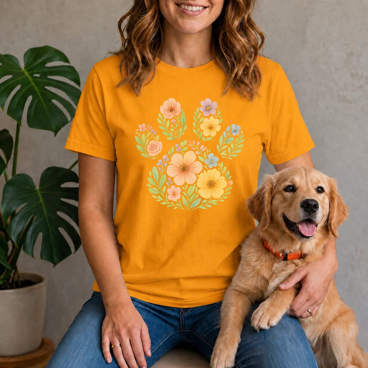 Floral Paw Shirt
