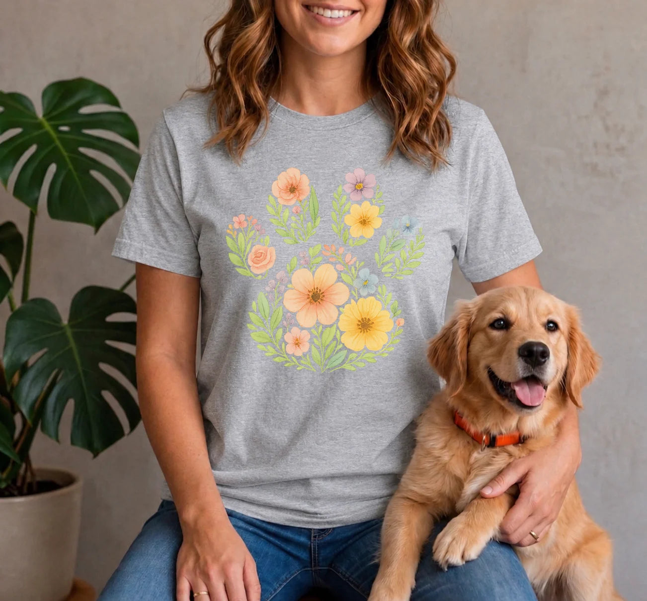 Floral Paw Shirt