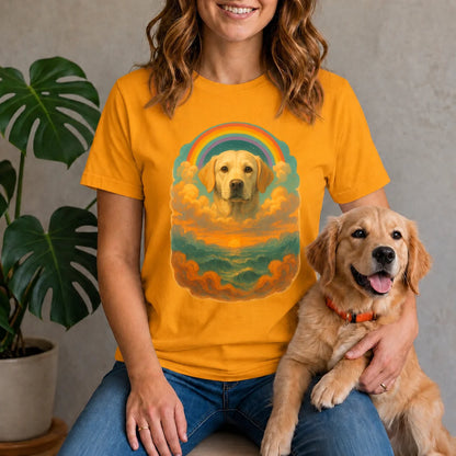 Golden Retriever Rainbow Art Shirt