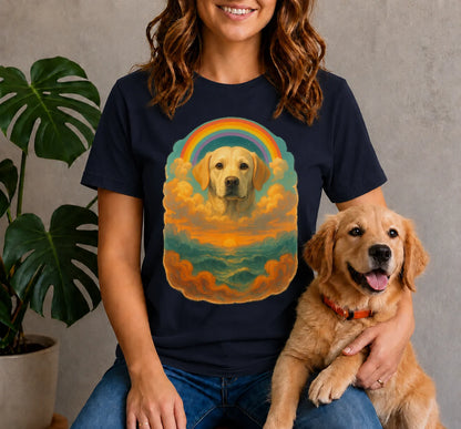 Golden Retriever Rainbow Art Shirt