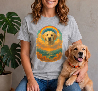 Golden Retriever Rainbow Art Shirt