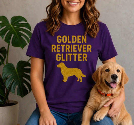Golden Retriever Glitter Shirt