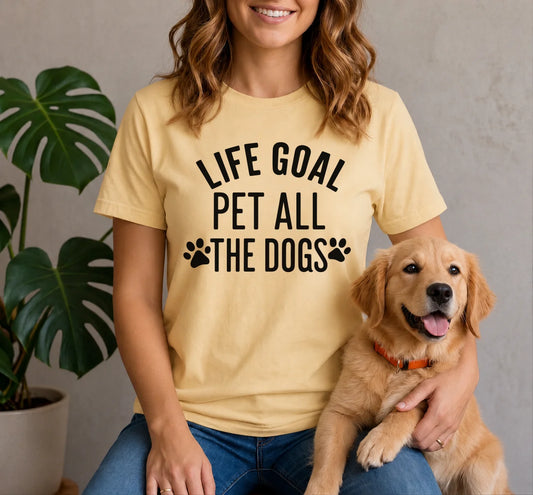 Life Goal Pet All The Dogs Shirt