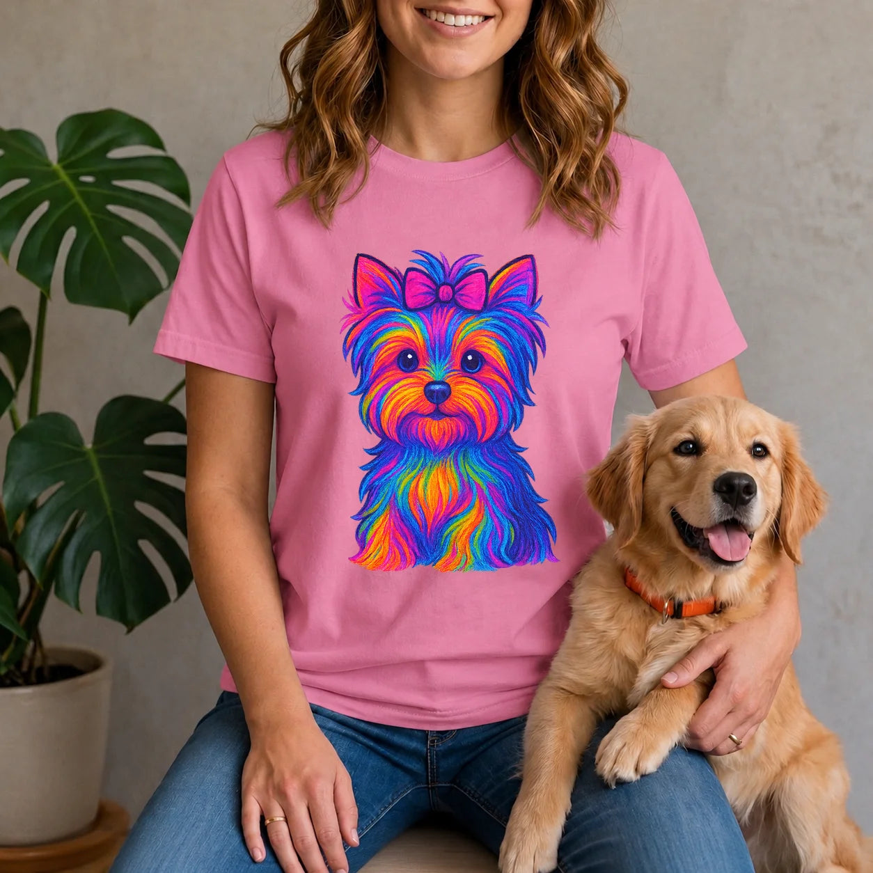 Neon Yorkie Shirt
