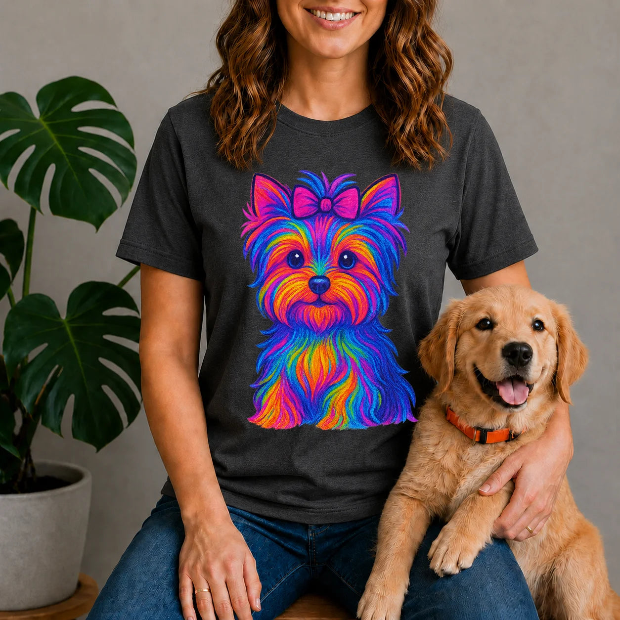 Neon Yorkie Shirt
