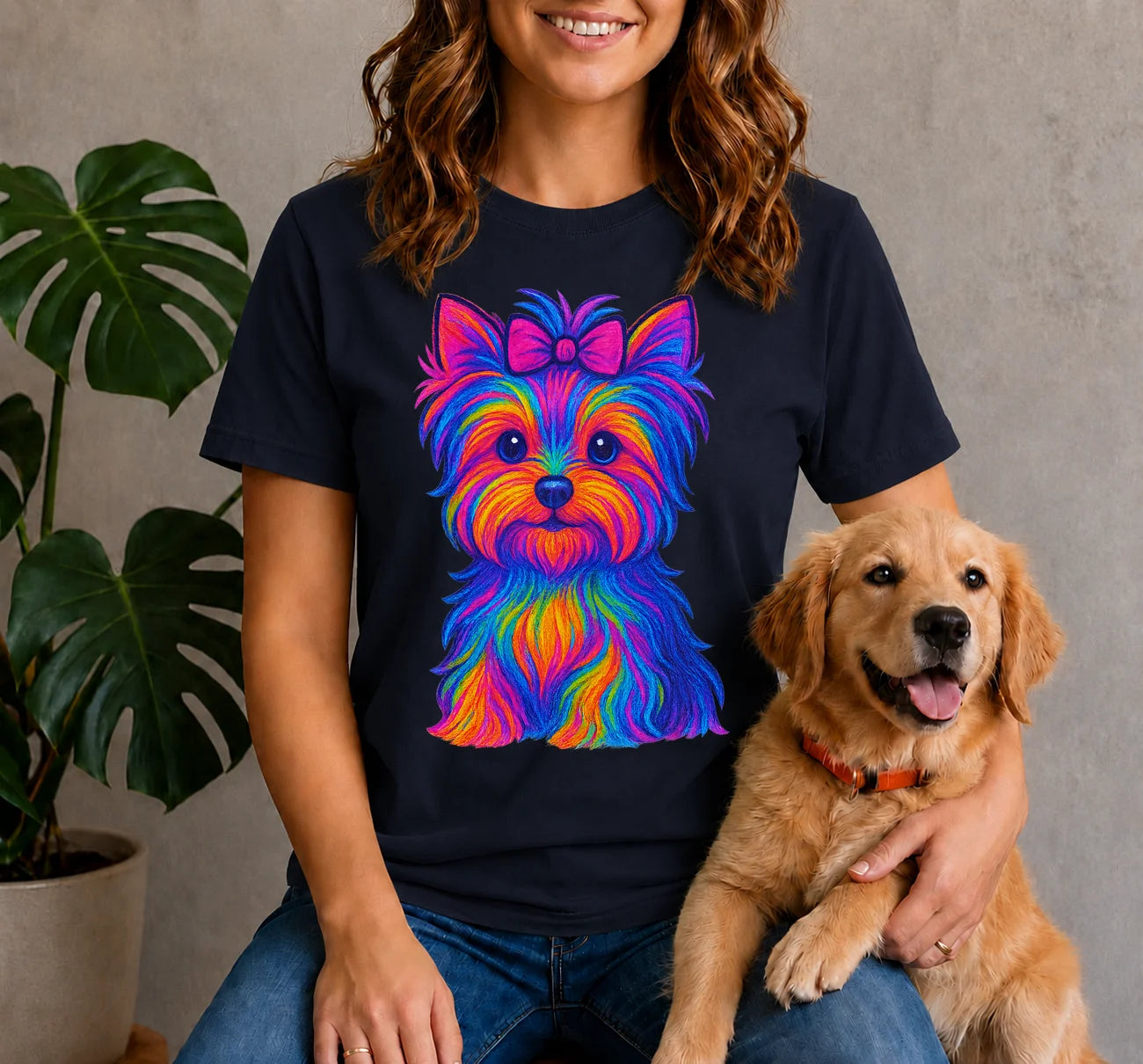 Neon Yorkie Shirt