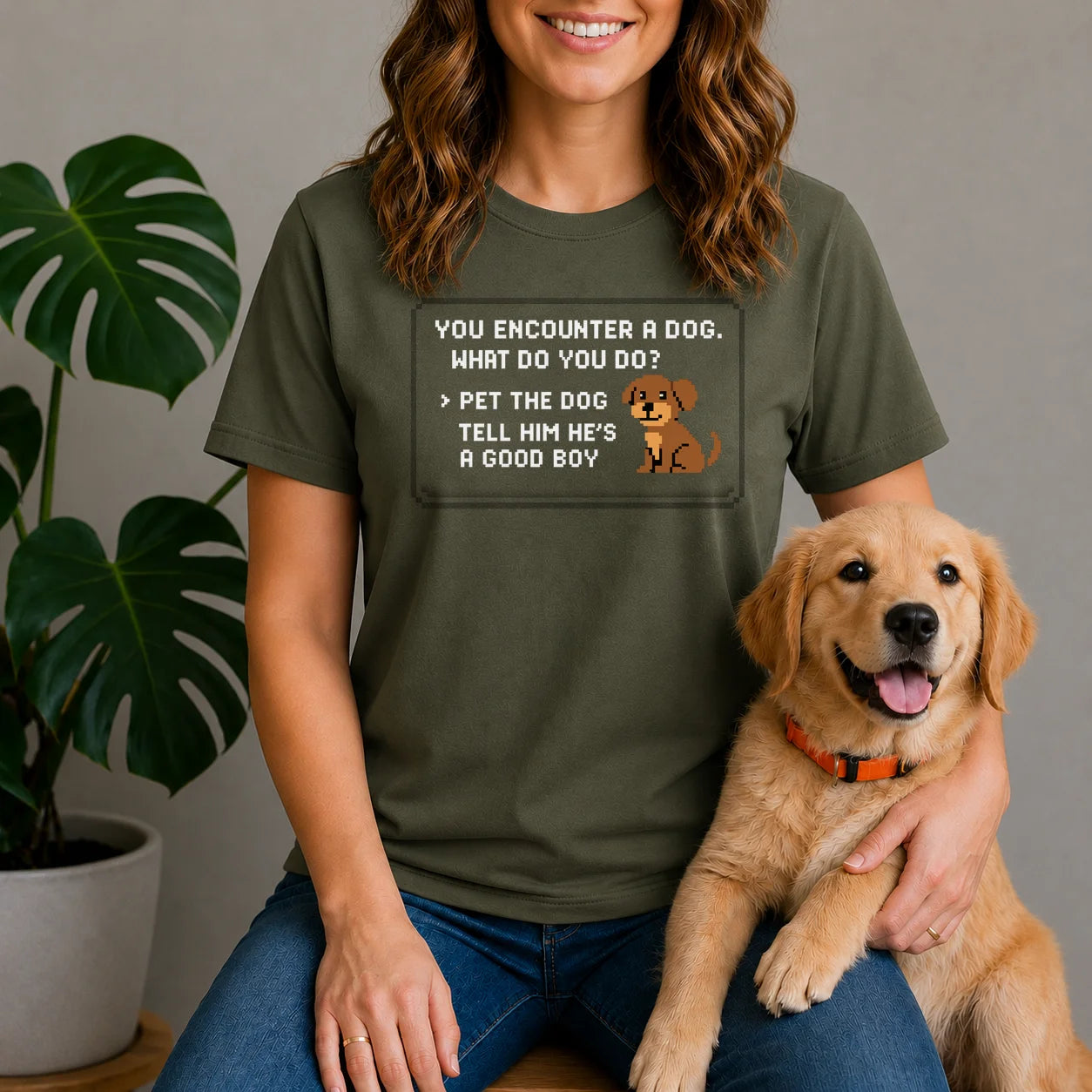 Pixel Dog Shirt