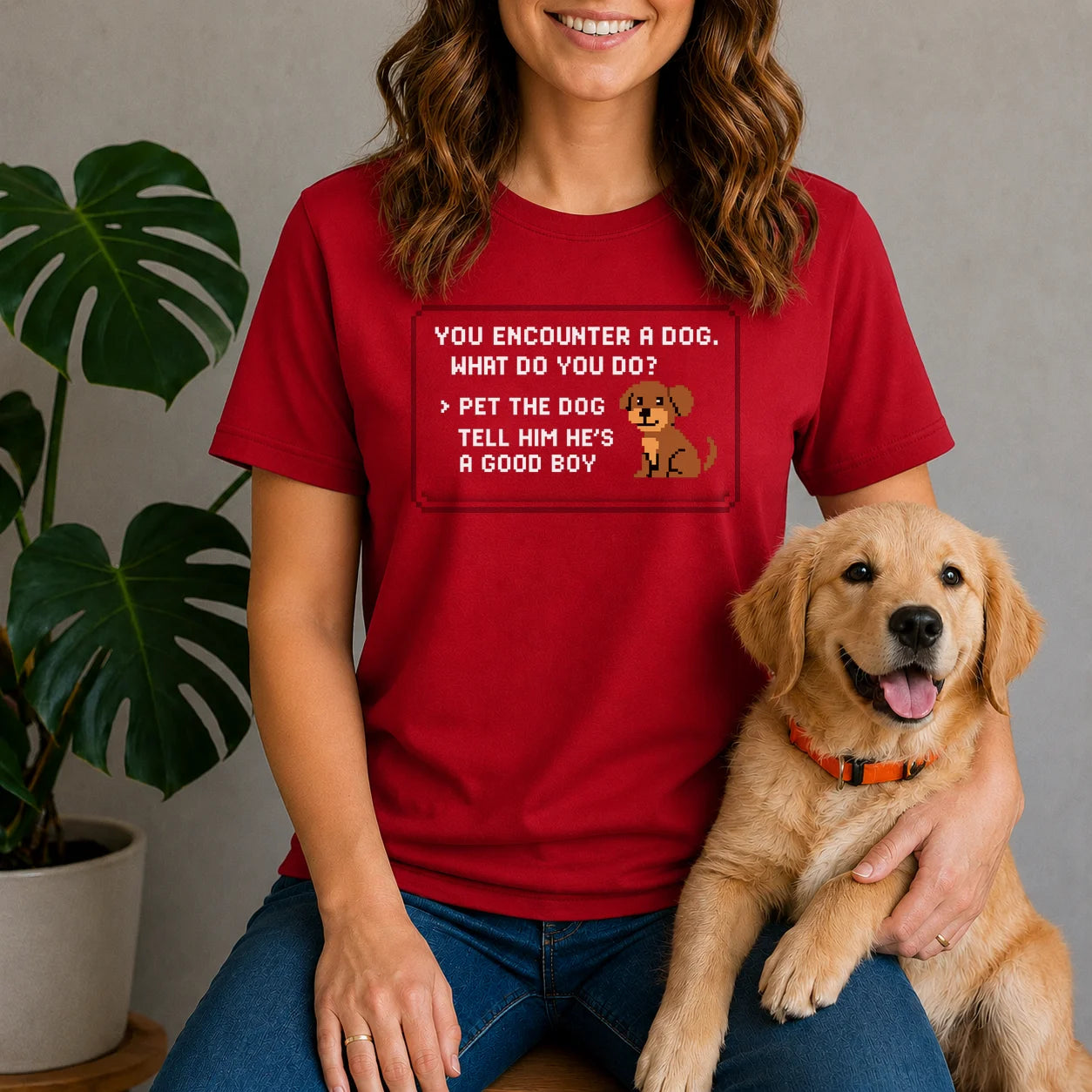 Pixel Dog Shirt
