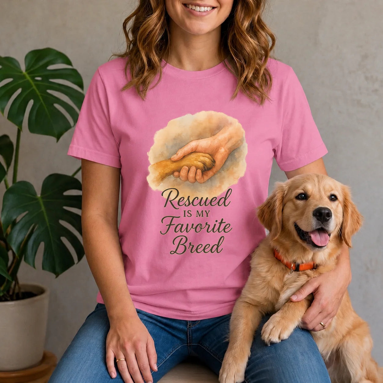 Rescued Is My Favorite Breed Shirt