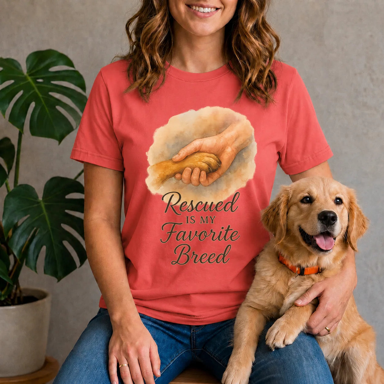 Rescued Is My Favorite Breed Shirt
