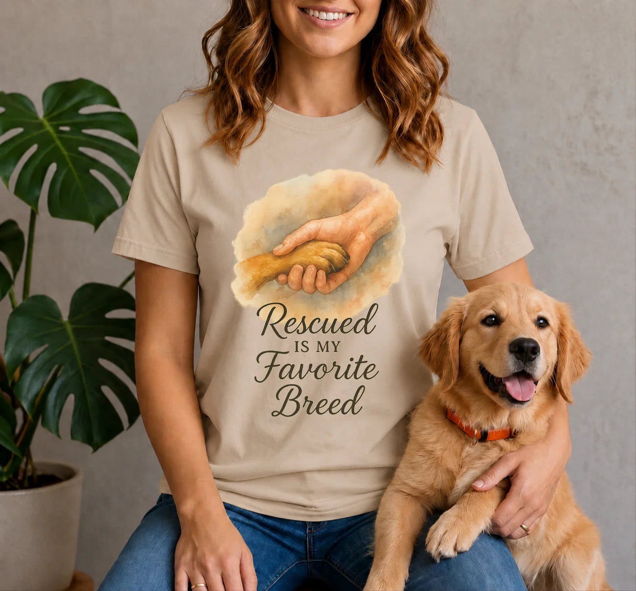 Rescued Is My Favorite Breed Shirt