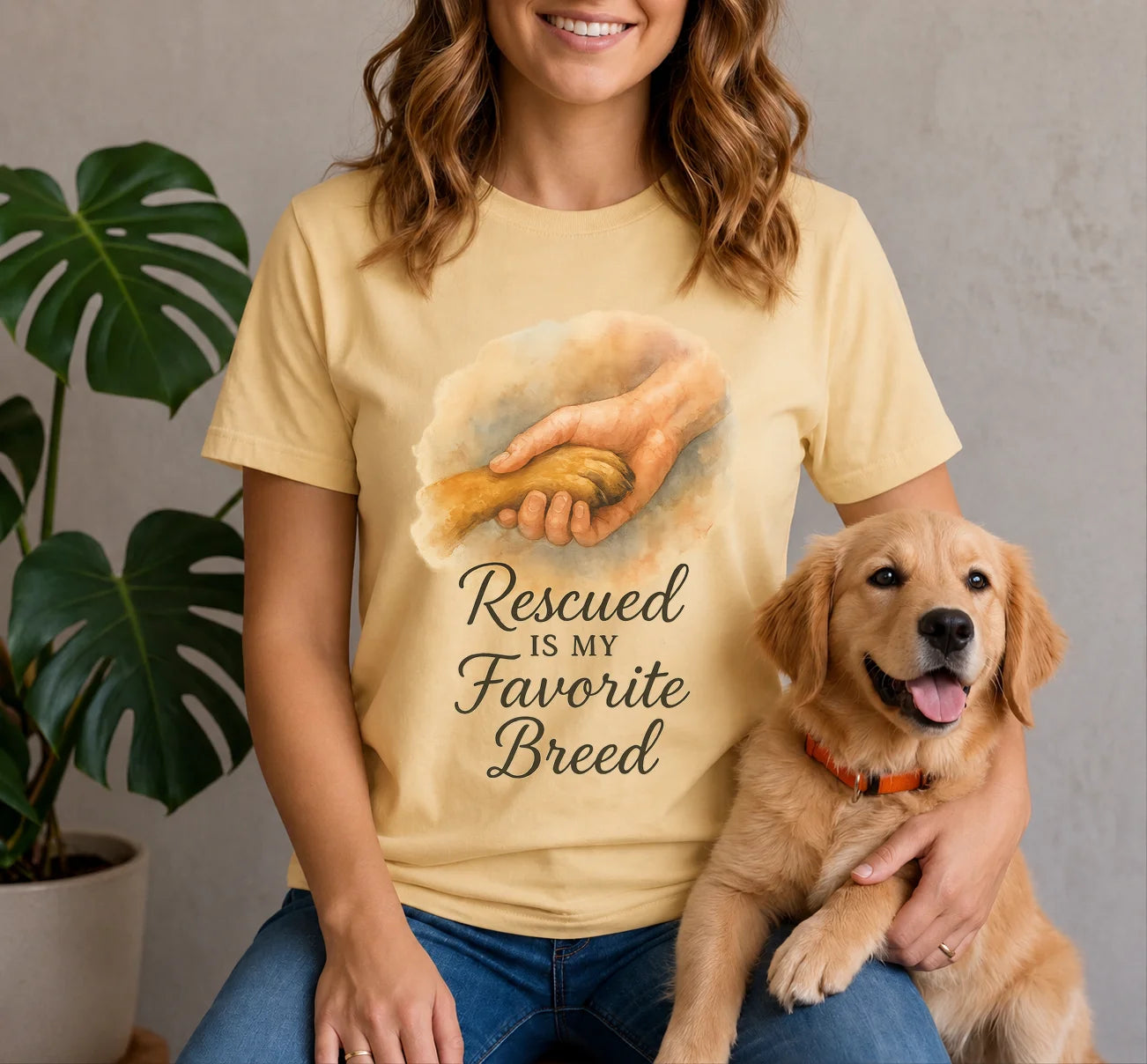 Rescued Is My Favorite Breed Shirt