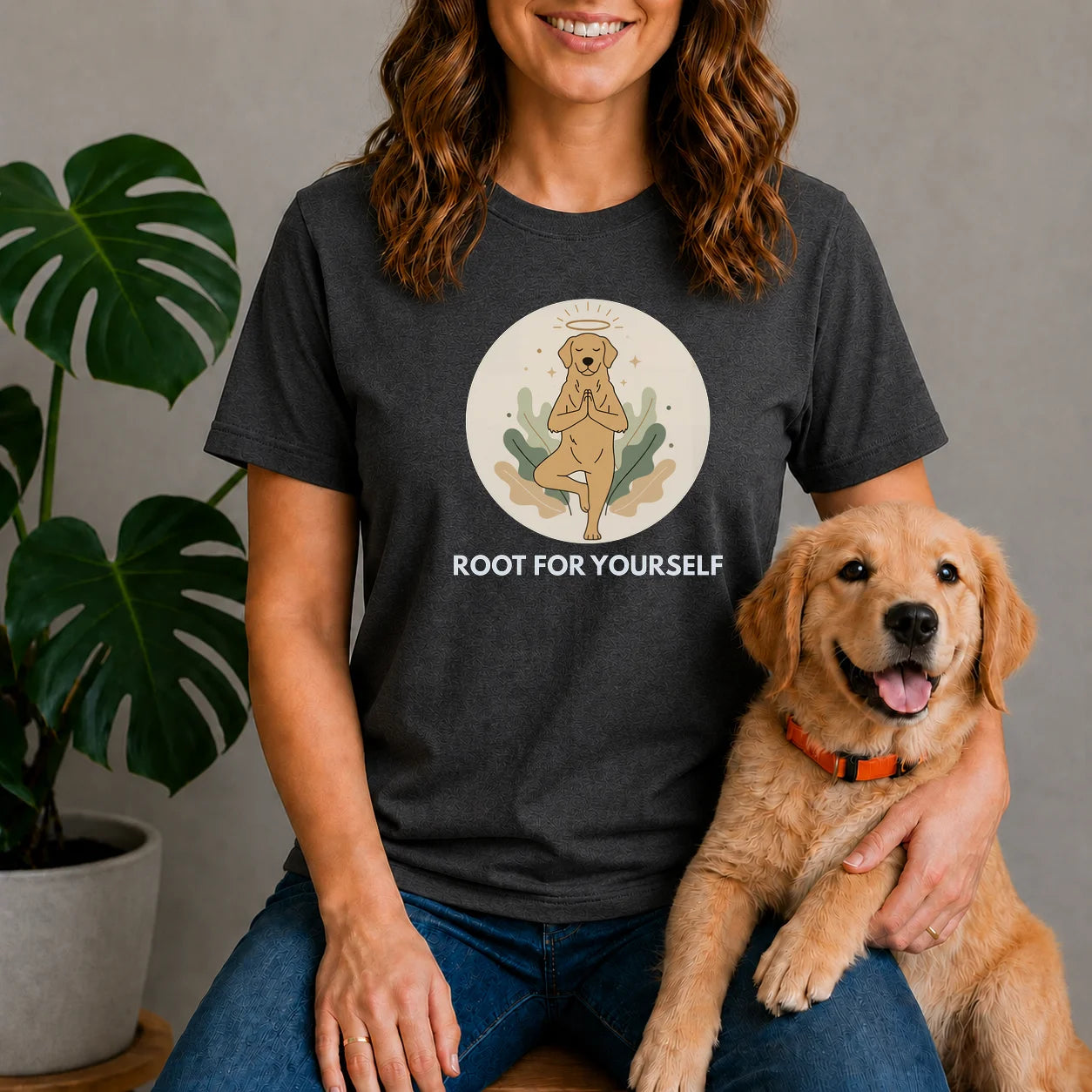 Dog Yoga Shirt – Root For Yourself Shirt