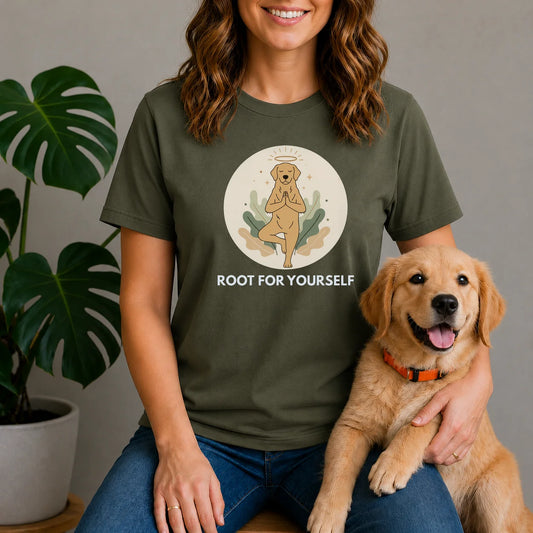 Dog Yoga Shirt – Root For Yourself Shirt