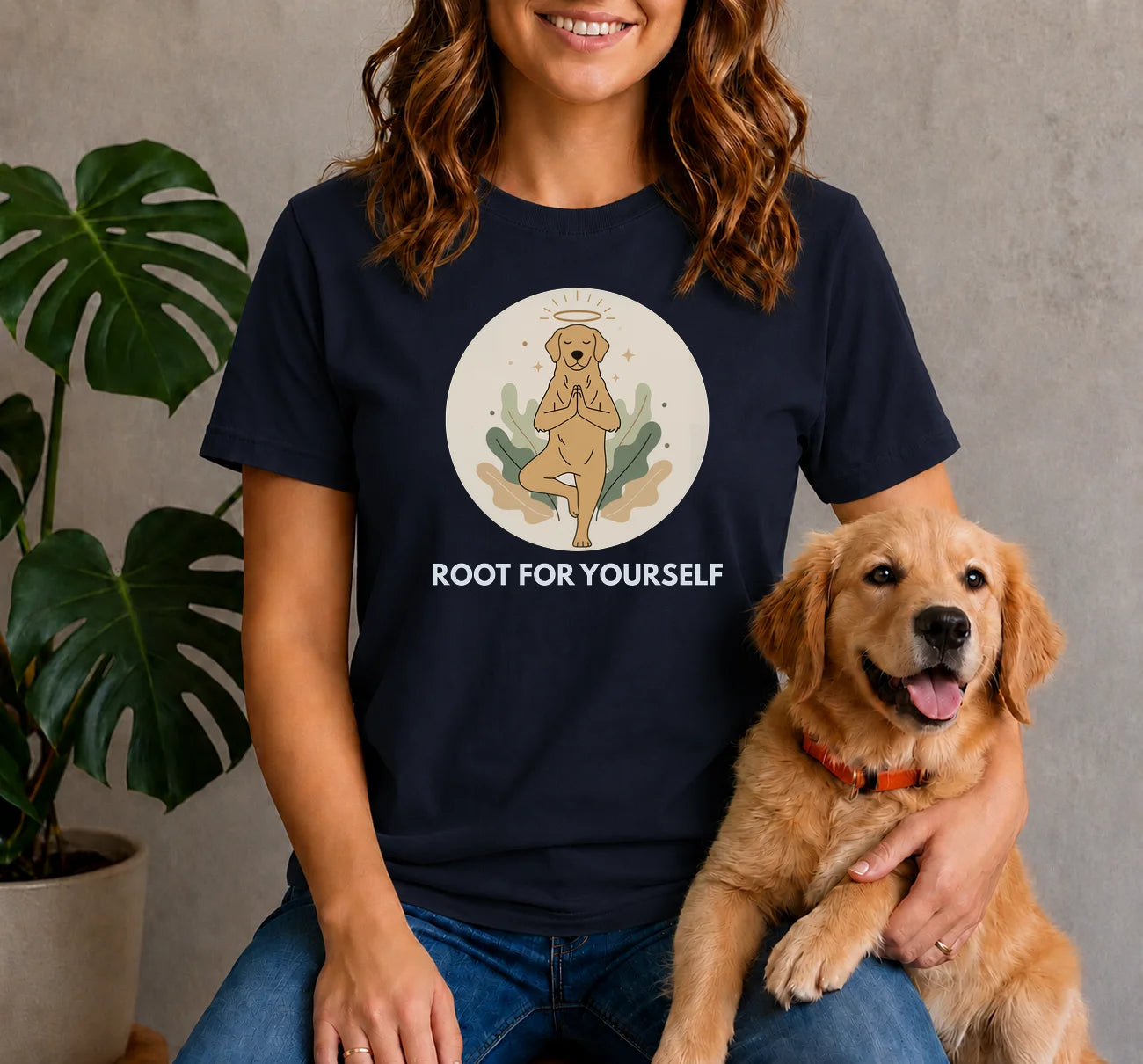 Dog Yoga Shirt – Root For Yourself Shirt
