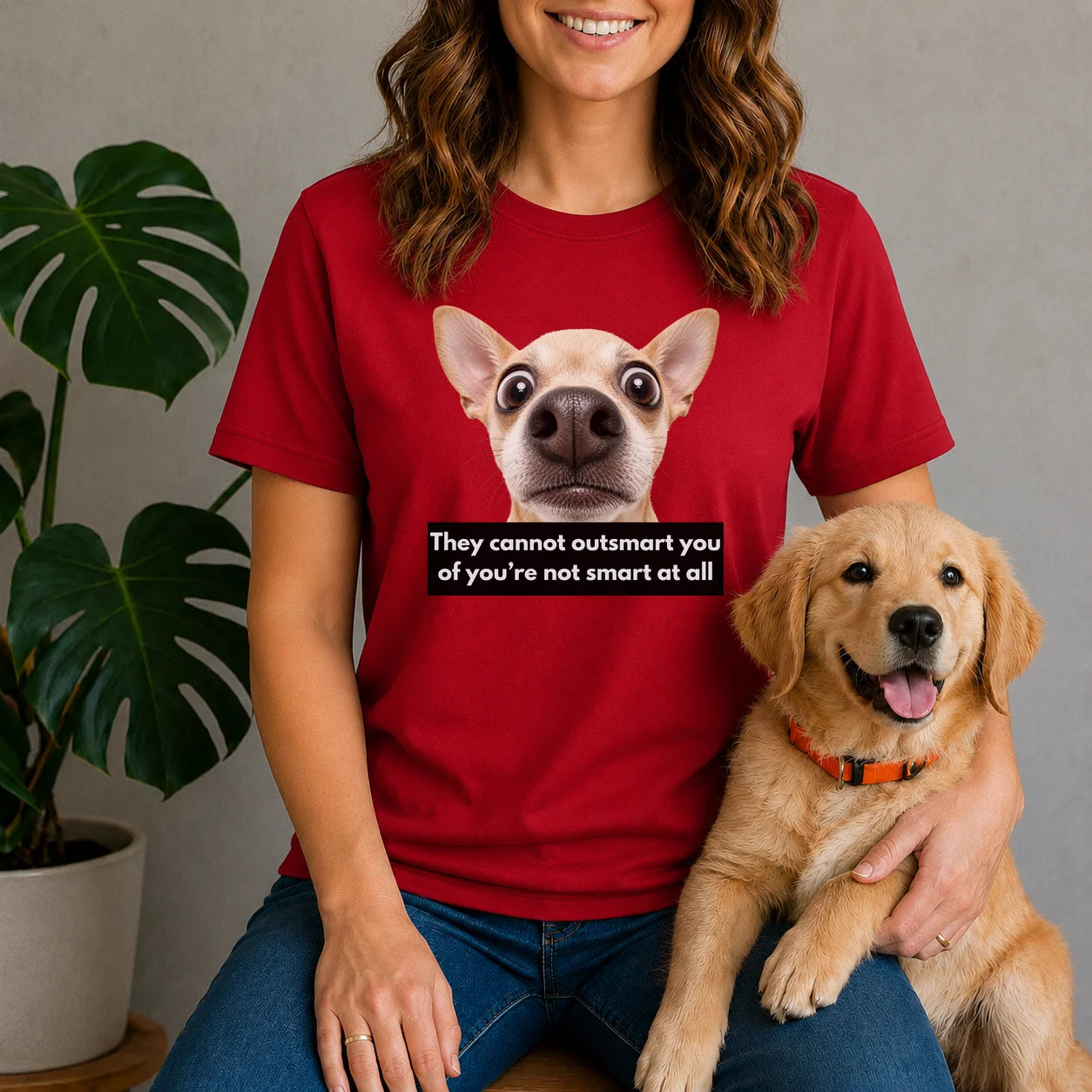 They cannot outsmart you if you're not smart at all shirt