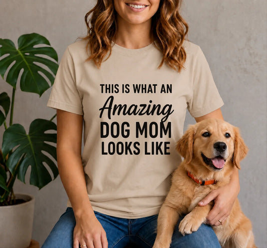 This is what an amazing dog mom looks like Shirt