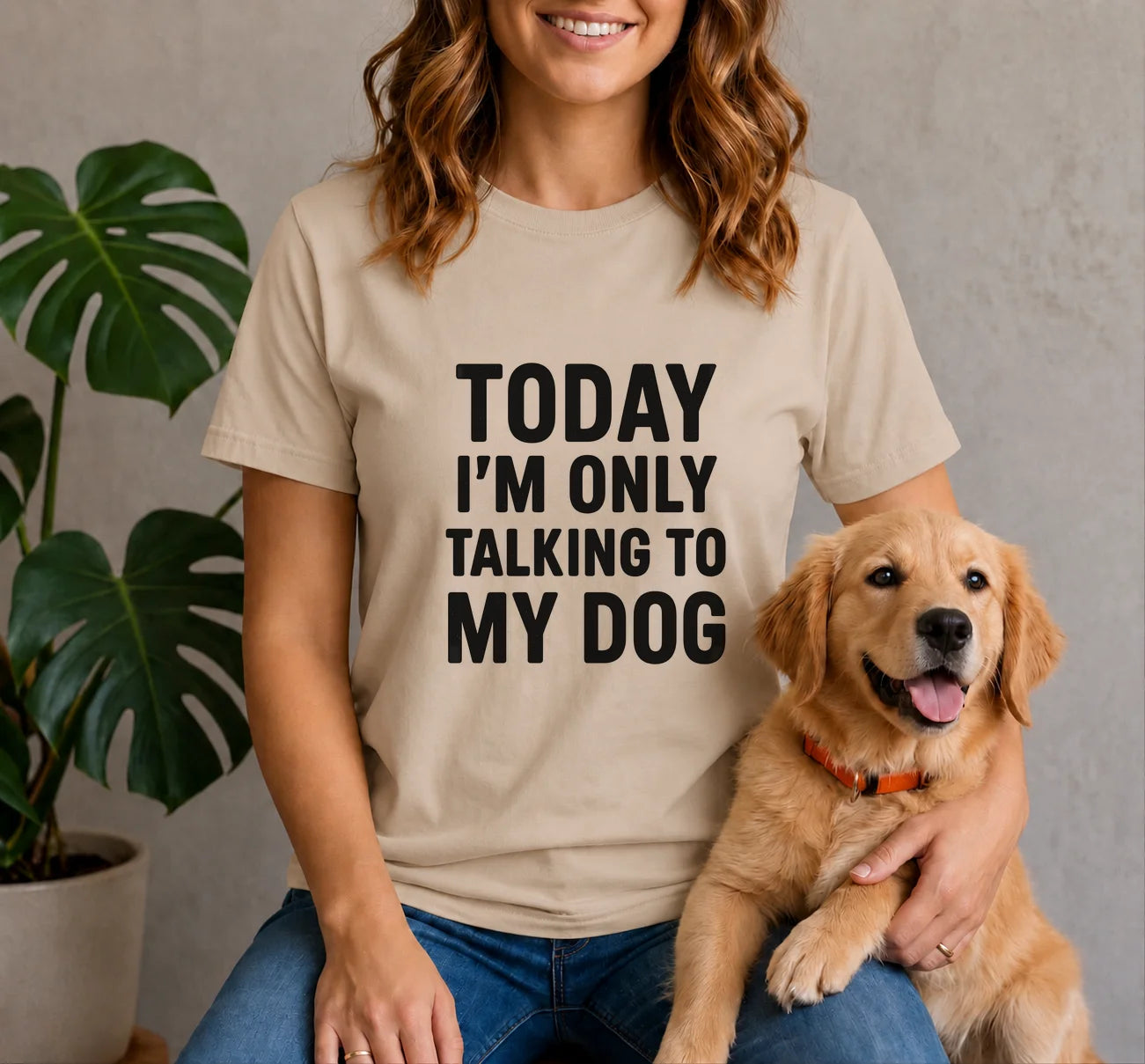 Today I'm Only Talking To My Dog Shirt